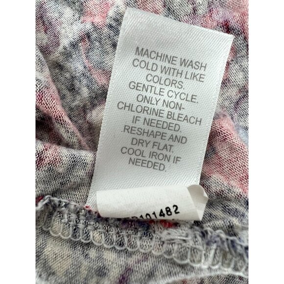 J. Jill Womens XL Petite Red Paisley Print V-Neck Long Sleeve Top - Picture 5 of 10